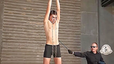 Sexy dark brown drilled by a massage