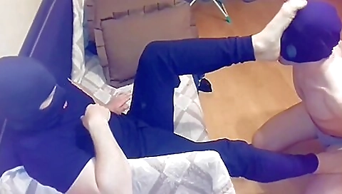 Masked and her step sister's friend in gabriella pussy